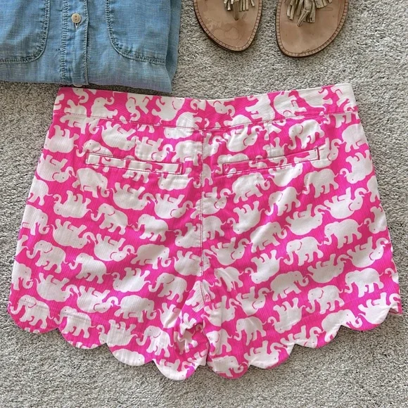 Lilly Pulitzer Buttercup Short Pop Pink Tusk In The Sun - Picture 4 of 5